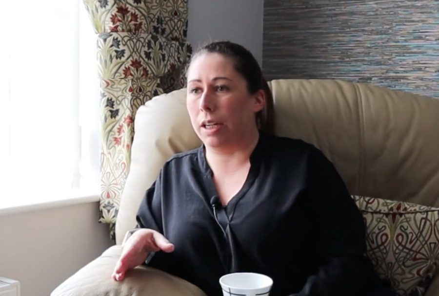 Amy Cupit talking about her treatment