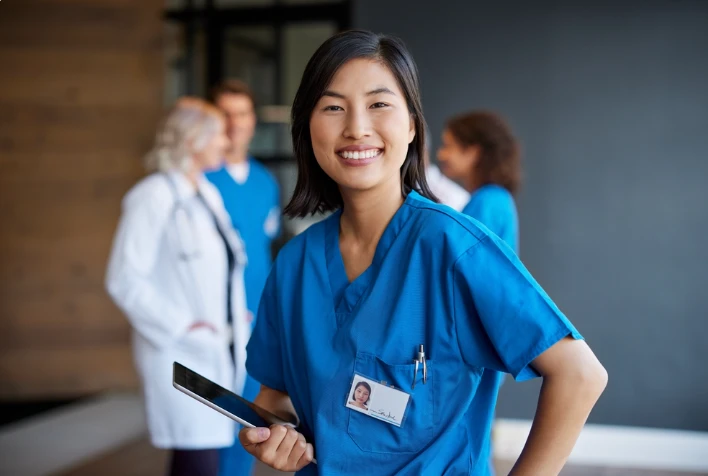 Clinical staff at a skills workshop